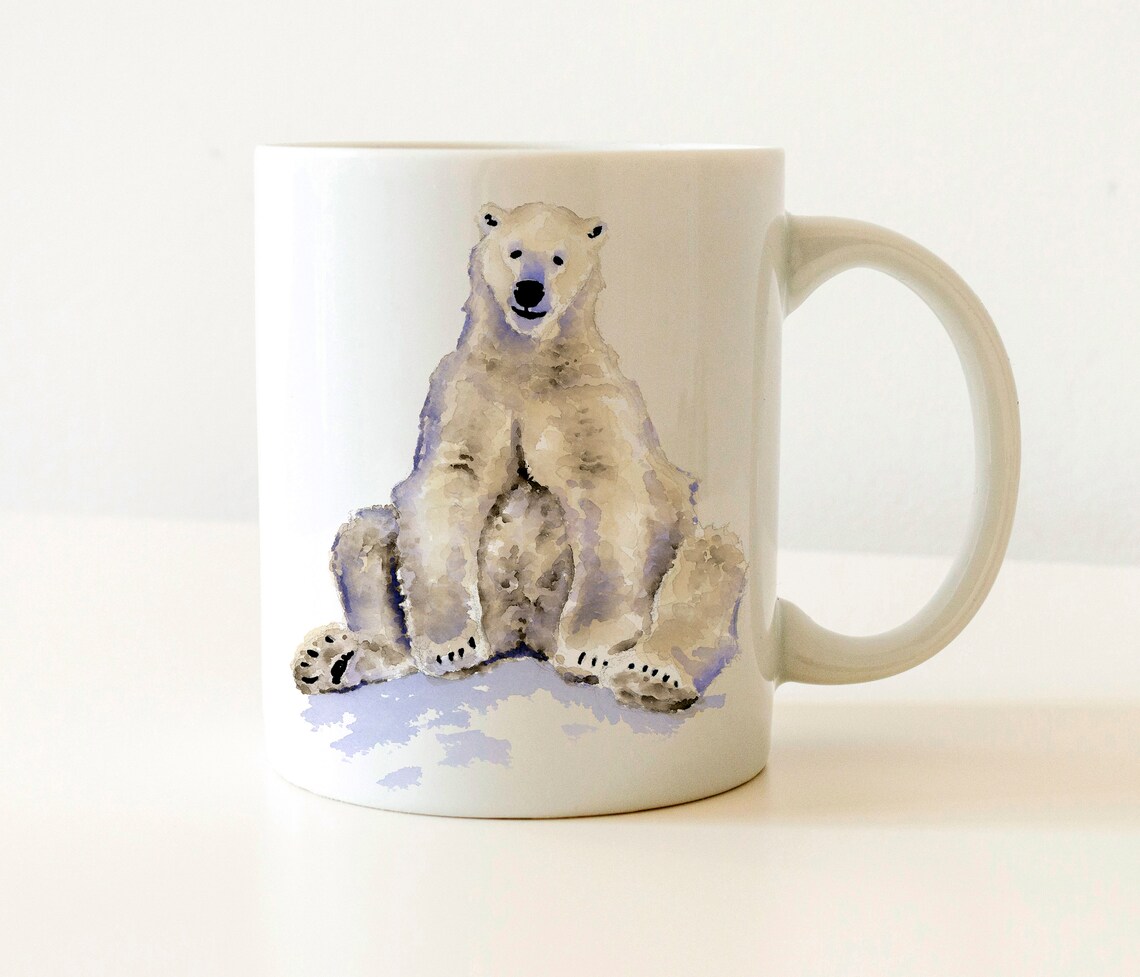 Polar Bear Mug - 'Chillin' Like A Polar Bear' Funny Coffee Cup, Novelty Gag Gift Idea