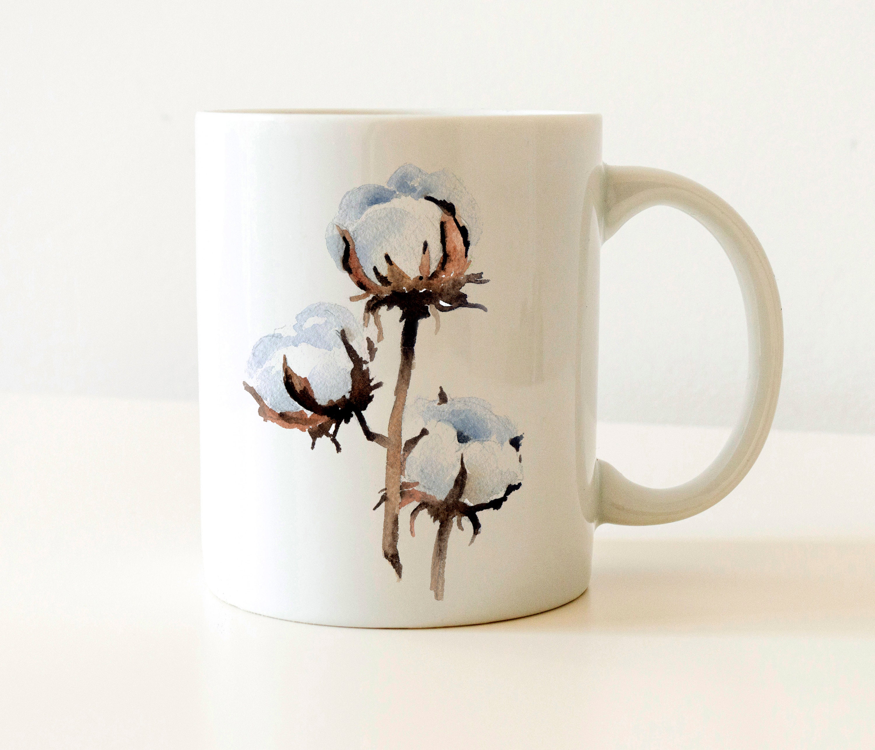 Cotton Mug Cotton Lover Gift Cotton Coffee Mug Unique Etsy