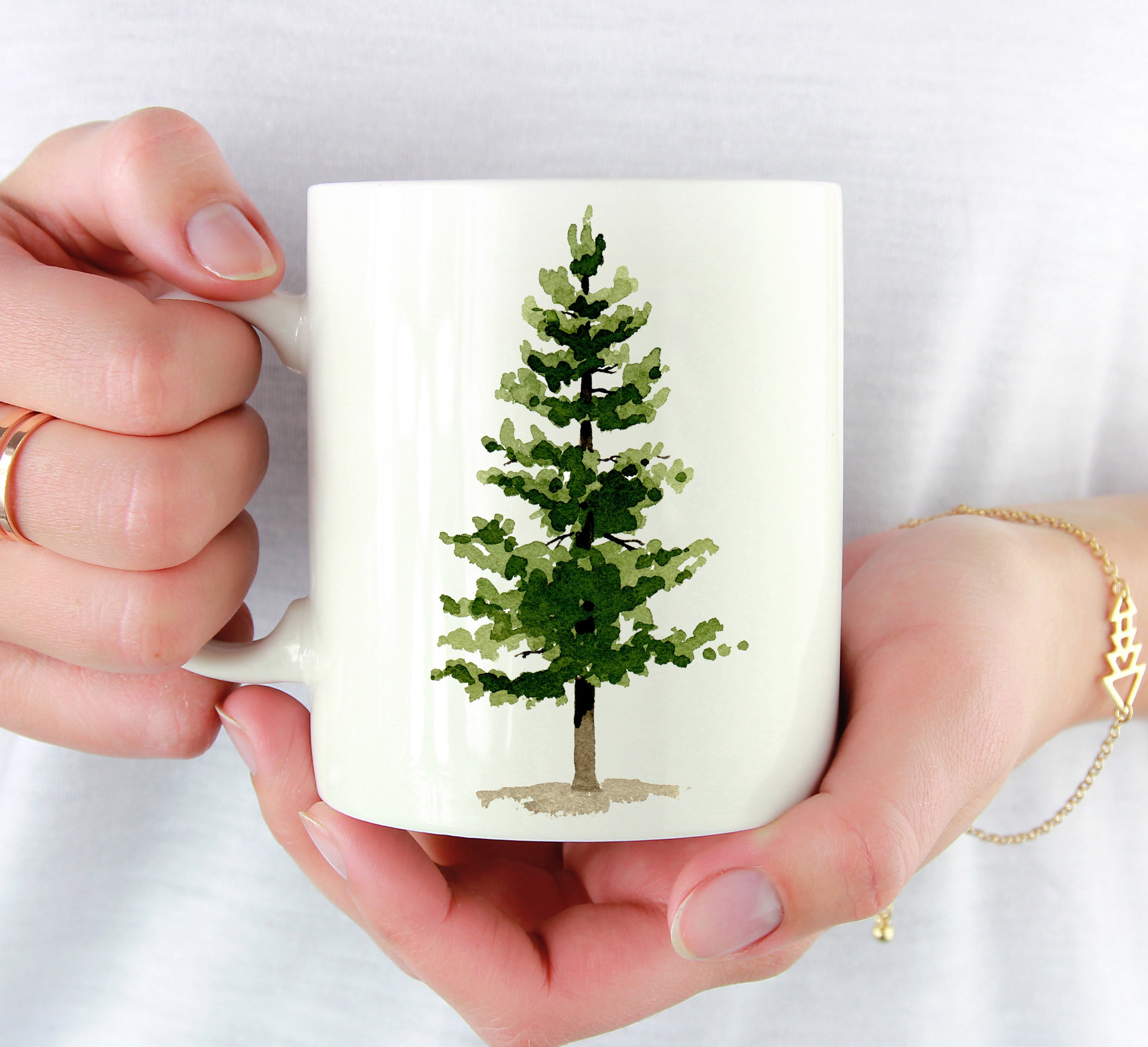 Pine Tree Mug Pine Tree Lover Gift Pine Tree Coffee Mug Etsy