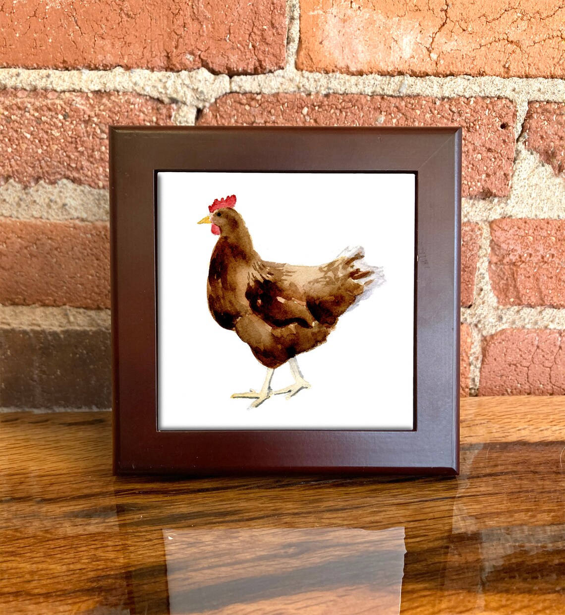 Chicken Ceramic Tile Chicken Decorative Tile Nature Lover - Etsy UK