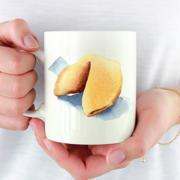 Fortune Cookie Mug - Fortune Cookie Lover Gift - Fortune Cookie Coffee Mug - Unique Fortune Cookie Gifts