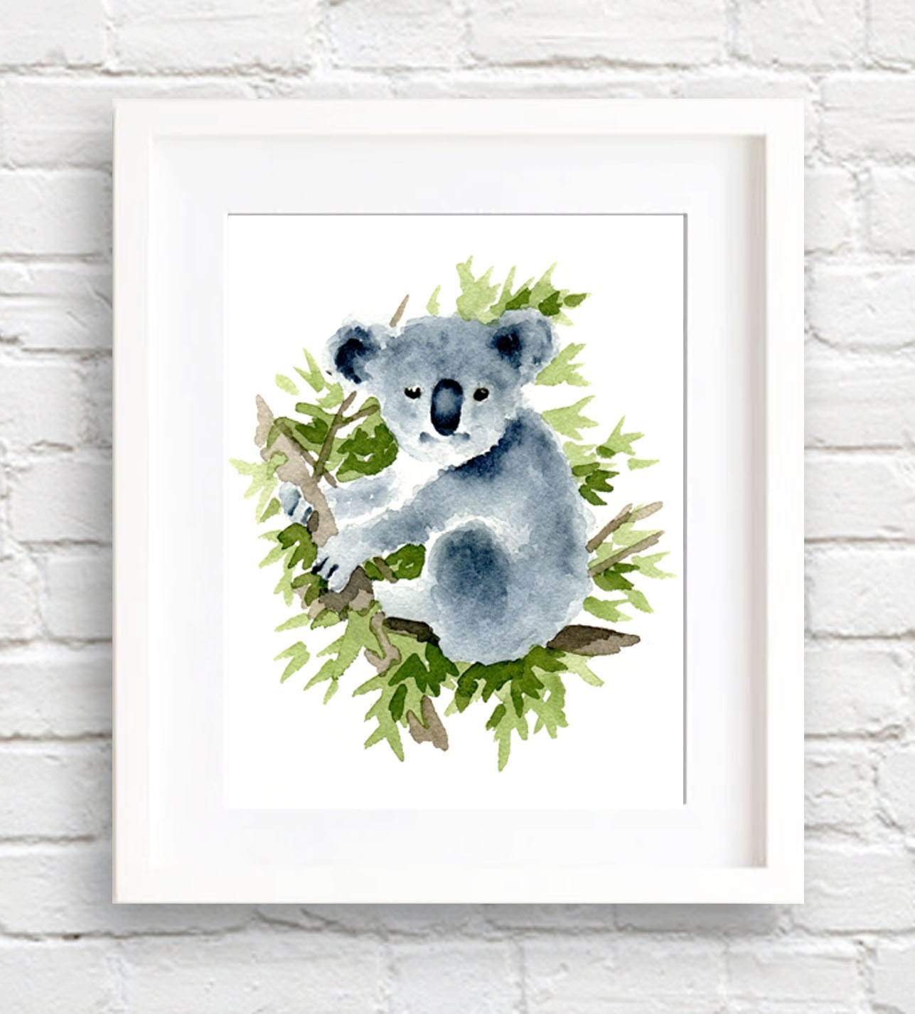 Koala Bear Art Print Nursery Art Wall Decor Watercolor Etsy