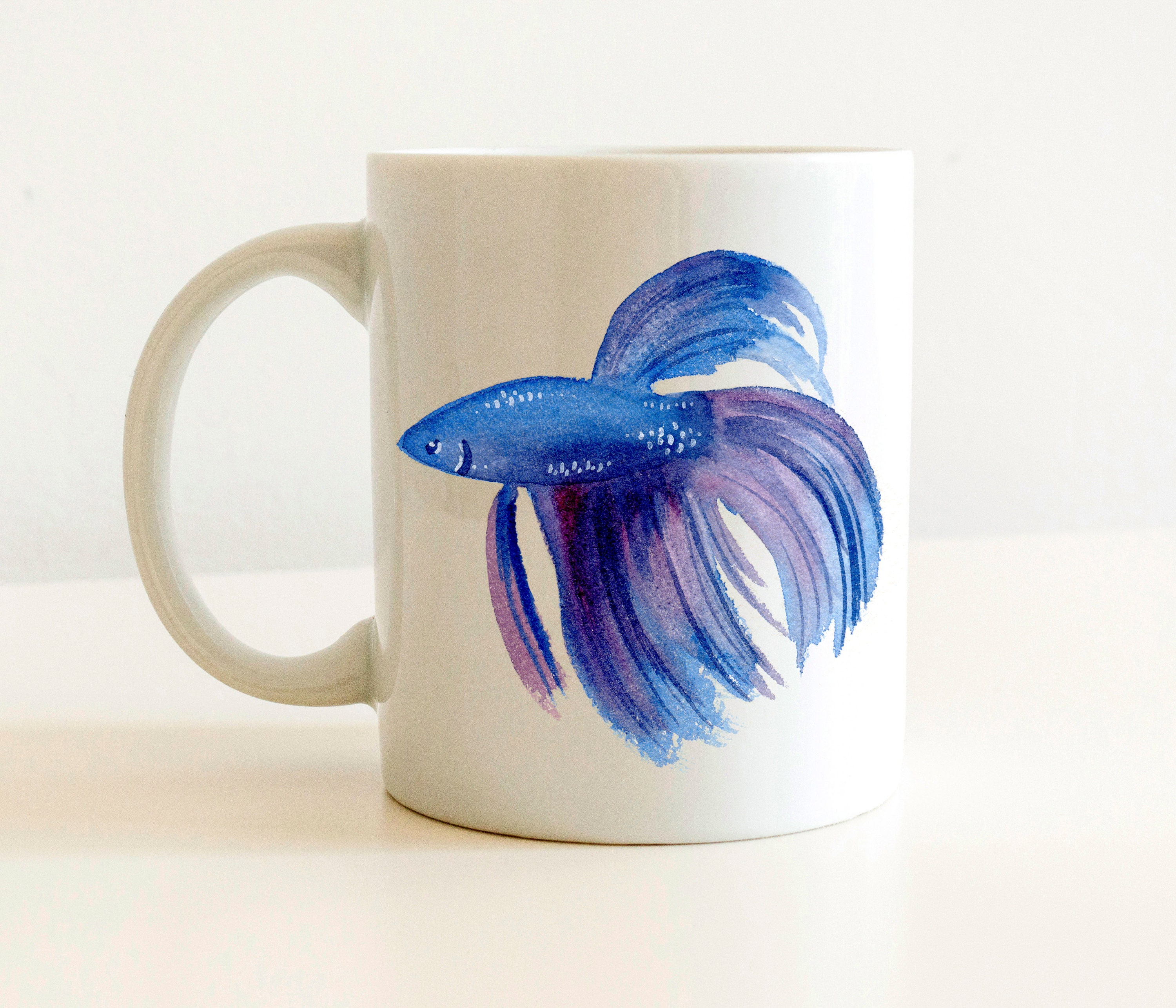 Betta Fish Mug Betta Fish Lover Gift Betta Coffee Mug Etsy