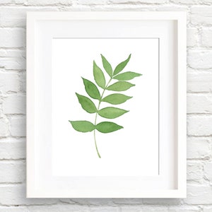 Ash Leaf Art Print - Wall Decor - Watercolor Painting