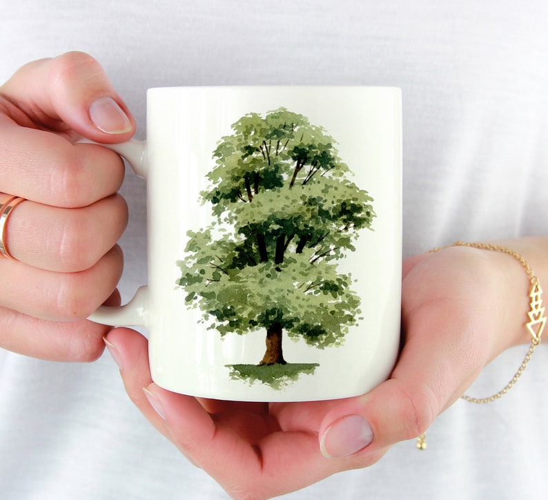 Elm Tree Mug Elm Tree Lover Gift Elm Tree Coffee Mug Unique Elm Tree Gifts image 1