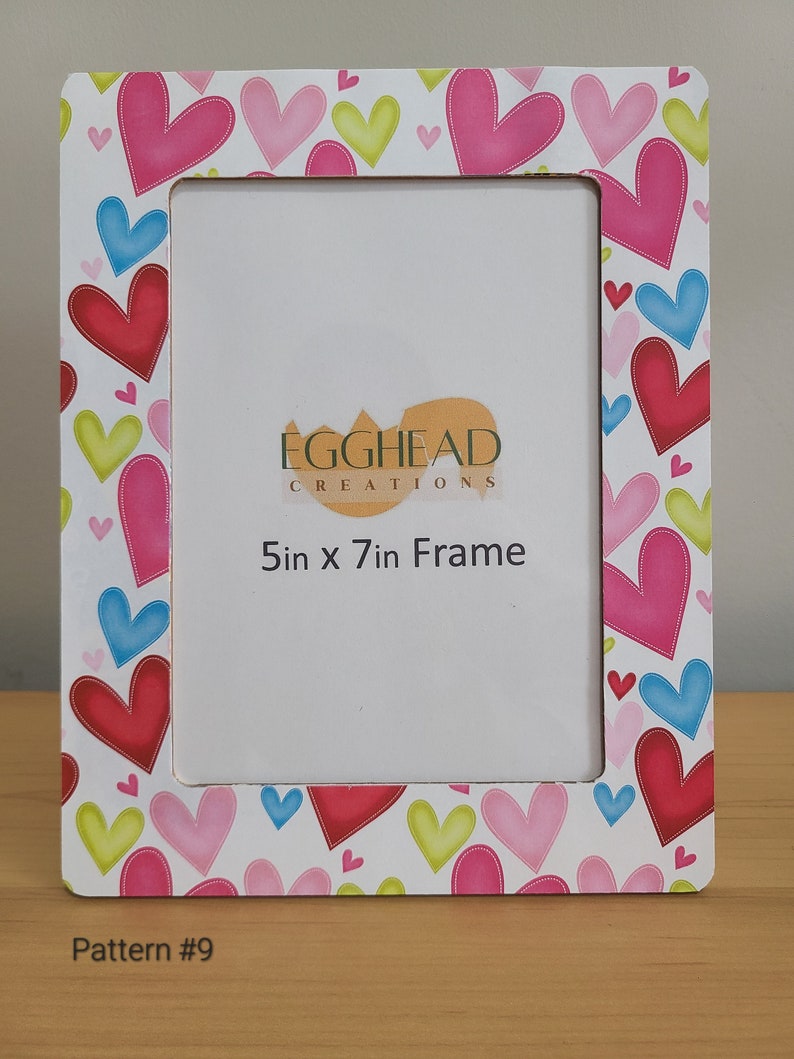 Decoupaged Frame Crafty Valentine Prints Valentine's Day Picture Frame