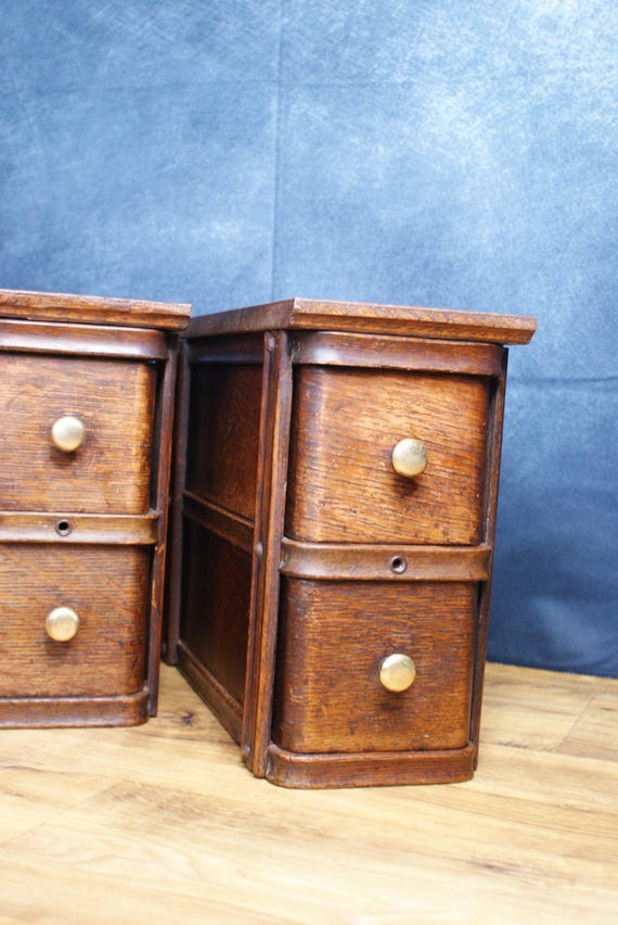 Antique Pair of Singer Treadle Sewing Machine Drawers