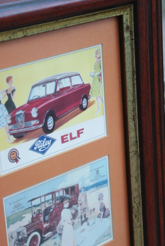 Framed Vintage Car Motoring Prints