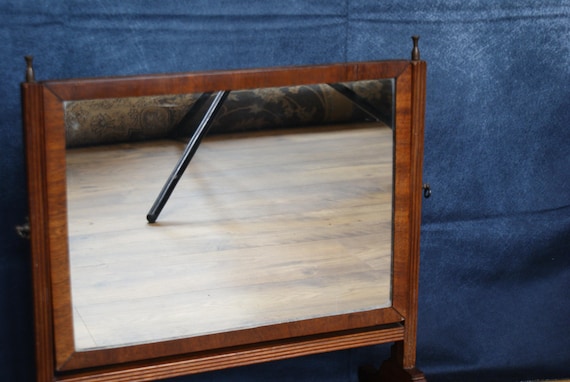19th Century Mahogany Dressing Table Swing Mirror