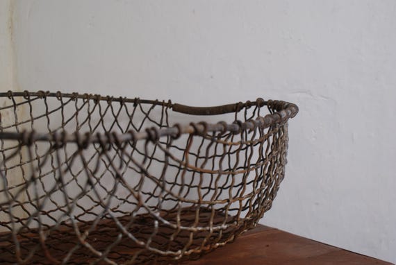Antique Wire Harvest Basket