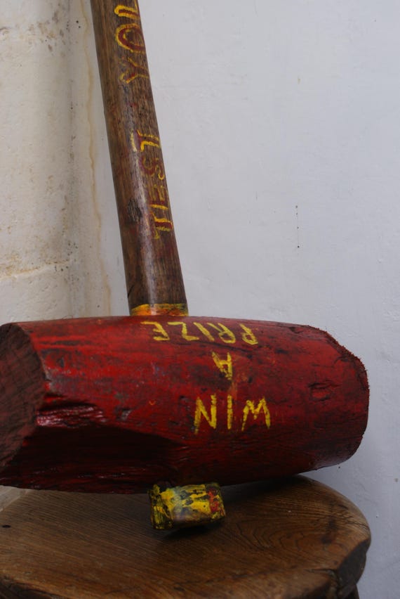 Circa 1970's Fair Ground 'Test Your Strength' Hammer