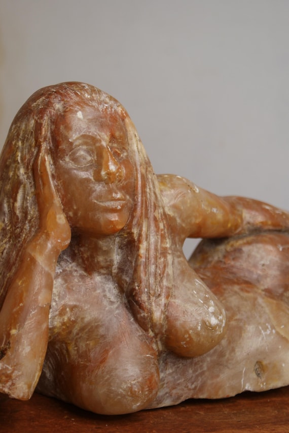 Alabaster Sculpture of a Woman