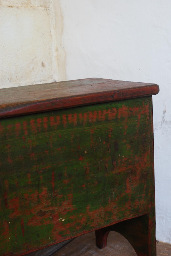 Scratch Built Painted Pine Storage Stool