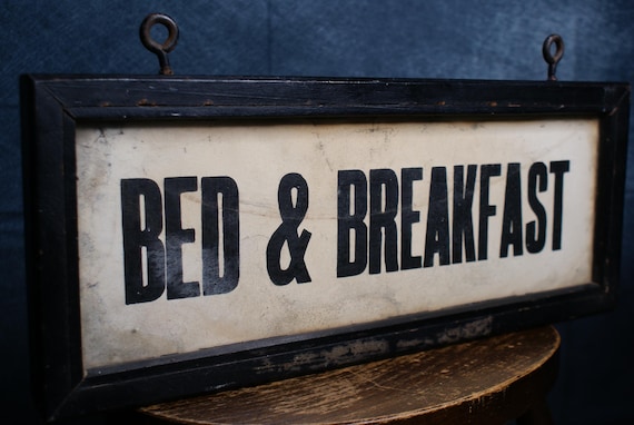 Double Sided Bed & Breakfast Hanging Sign