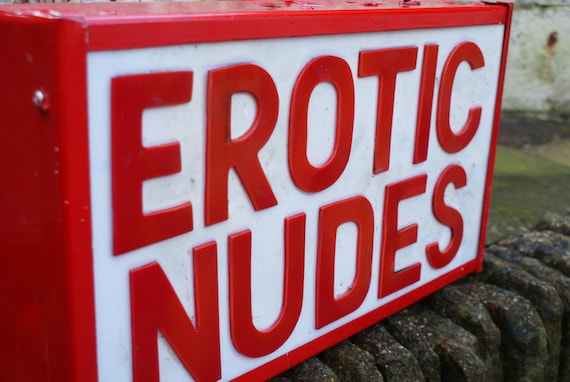 Vintage Illuminated 'Erotic Nudes' Light Box