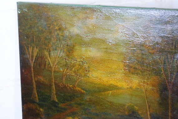 Mid to Late 20th Century Oil on Canvas Unframed Signed J.P. Cleary