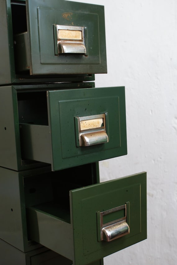 Mid Century Stackable Steel Drawers