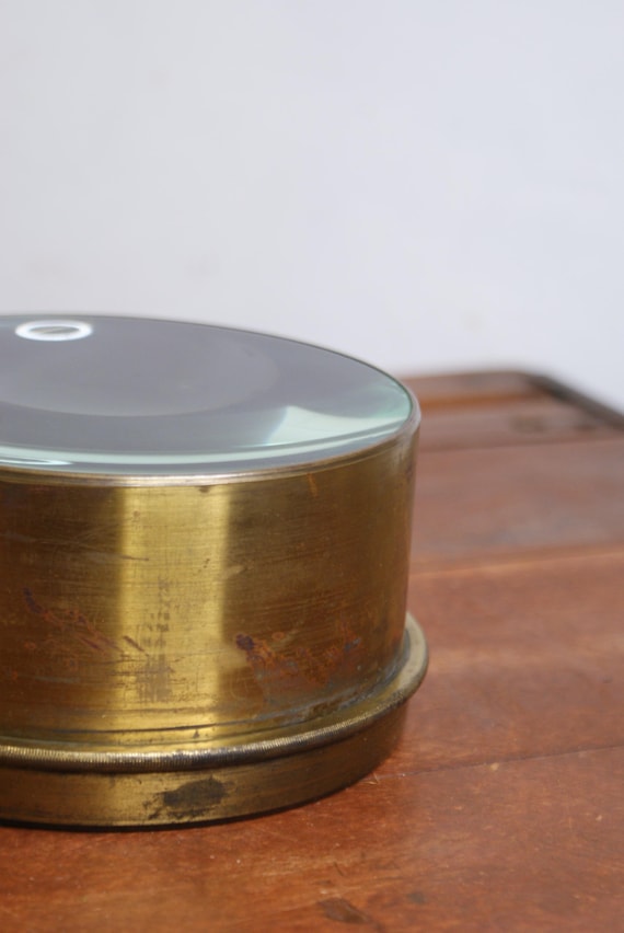 Early 20th Century Brass Desk Top Magnifier