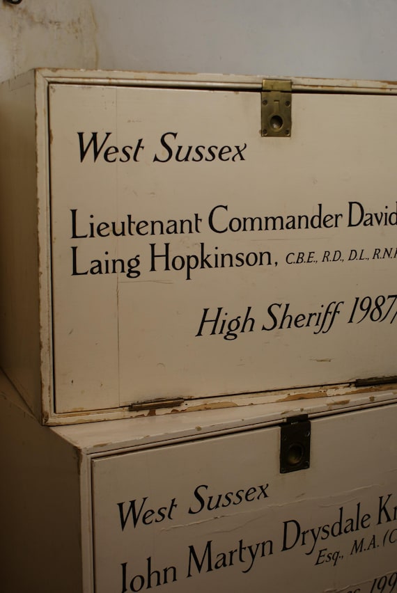 West Sussex High Sheriff Pigeon Hole Storage Boxes