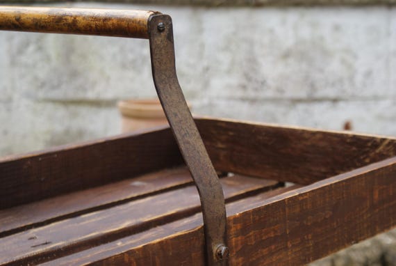 Large Vintage Wooden Trug
