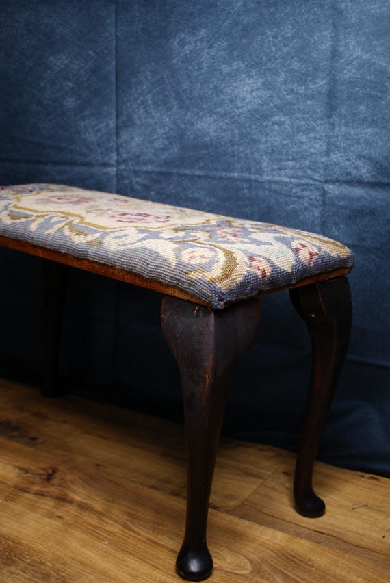 Edwardian Cabriole Leg Foot Stool