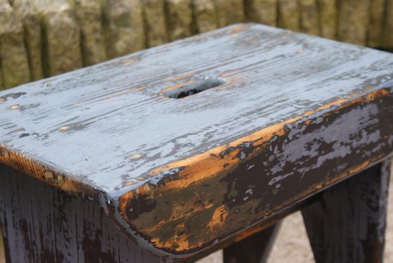 Painted Welsh Stool