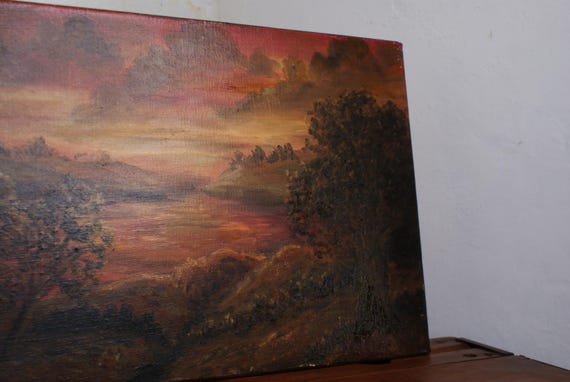 Mid to Late 20th Century Oil on Canvas Unframed Signed J.P. Cleary