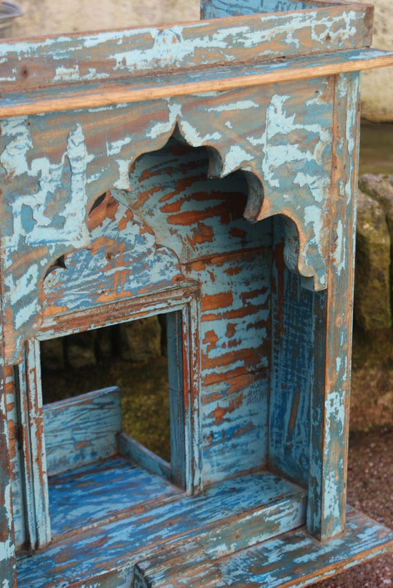 Original Vintage Indian Jharokha Home Temple