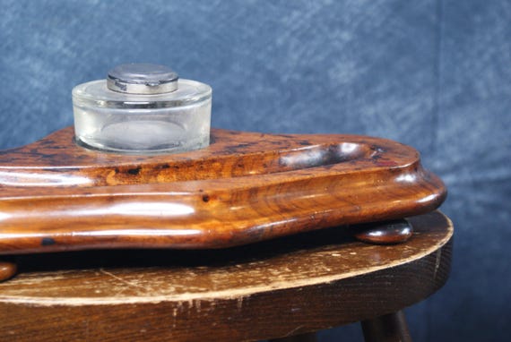 Victorian Walnut Inkstand
