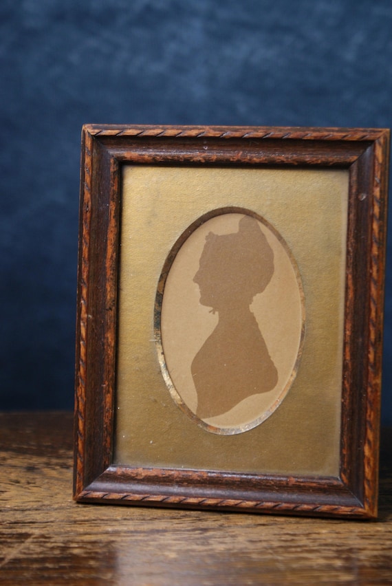 Georgian Miniature Silhouette Portrait, Dated 1827