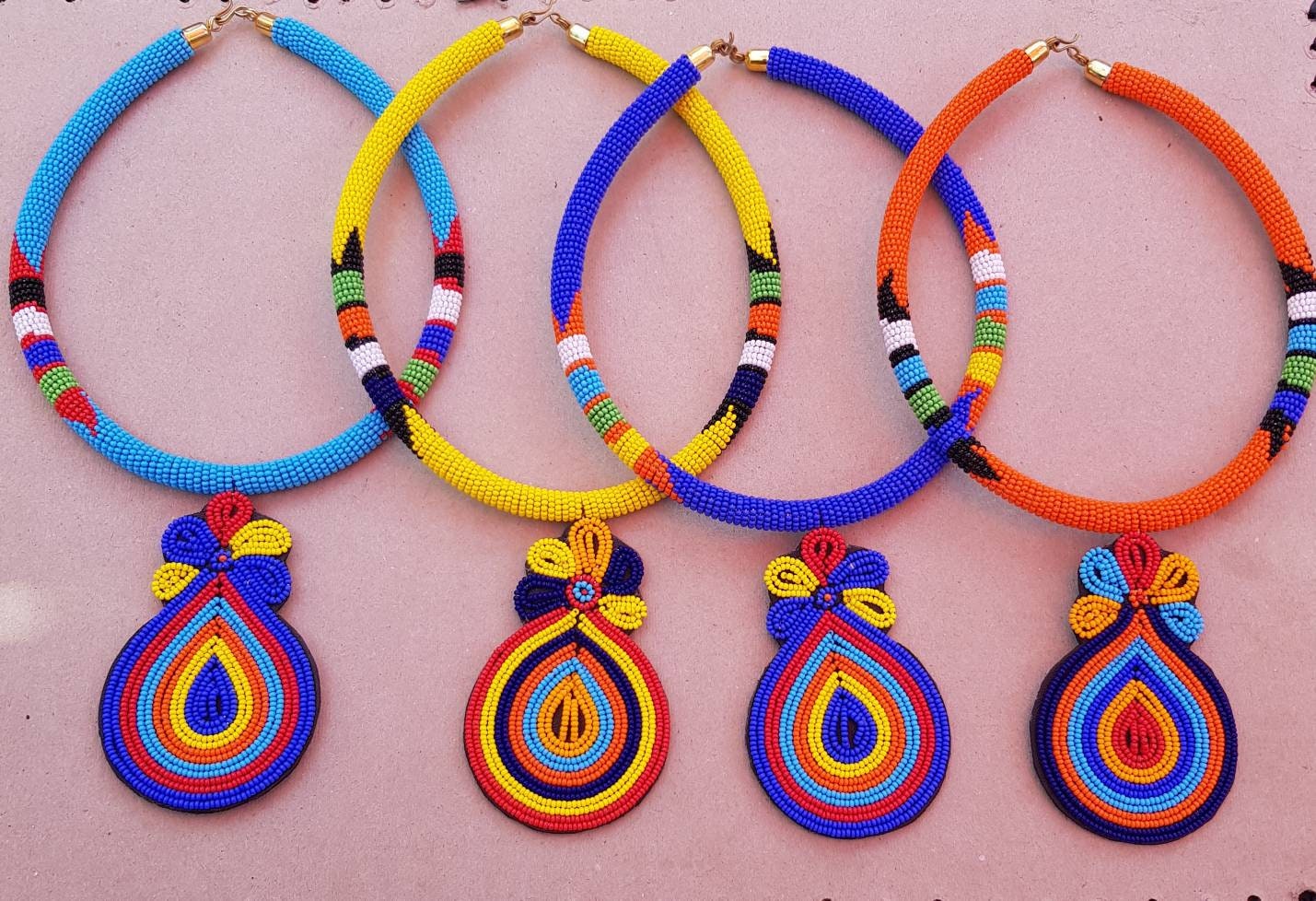 African pendant necklace African necklace for women Afican Etsy