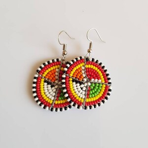 11 African Maasai Earrings assorted Earrings Beaded Maasai - Etsy