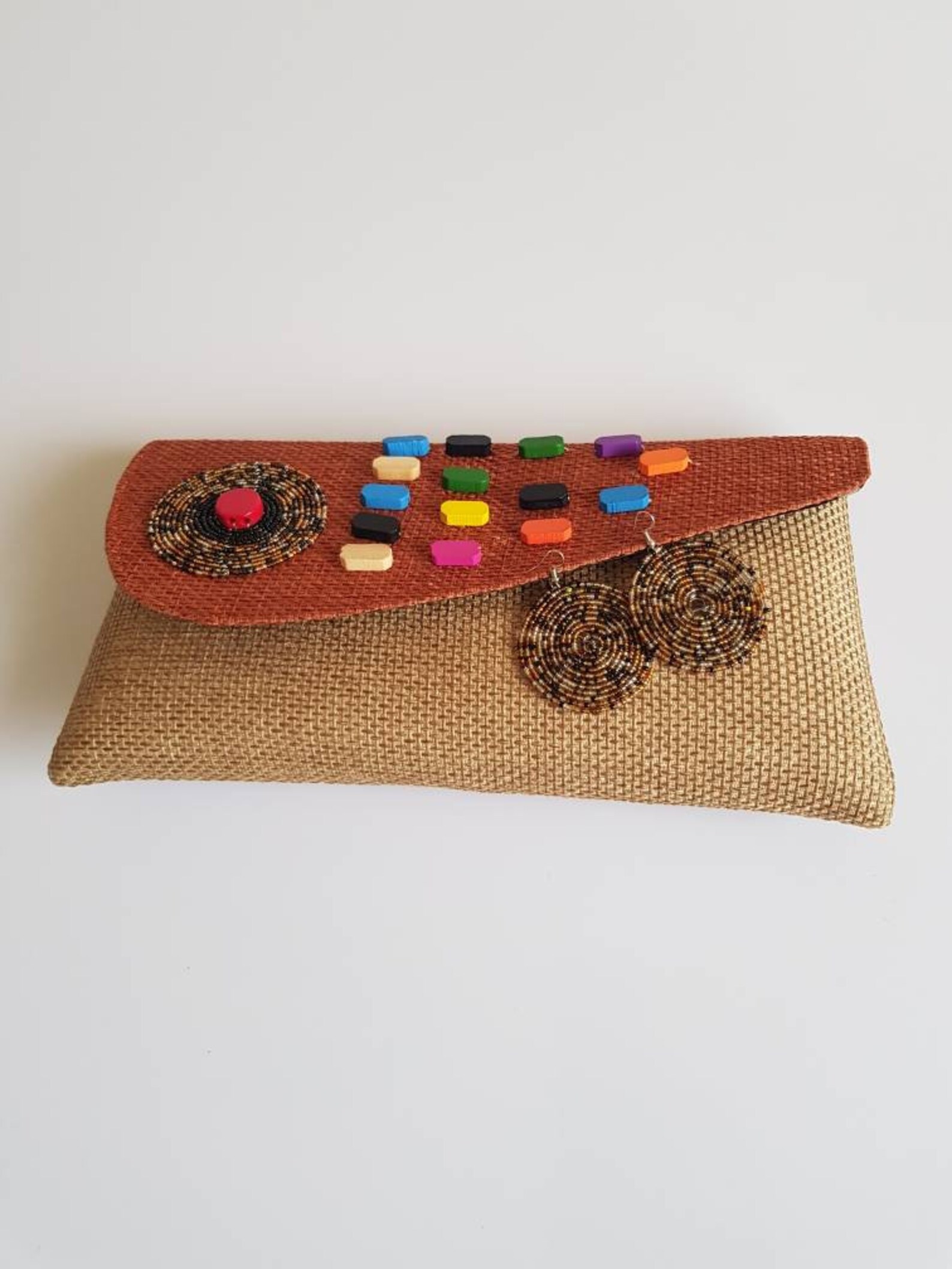 Set of 2 African Clutch Bags Large Beaded Clutch Bags Etsy