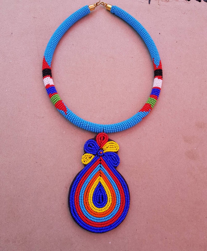 African Pendant Necklace African Necklace for Women Afican - Etsy