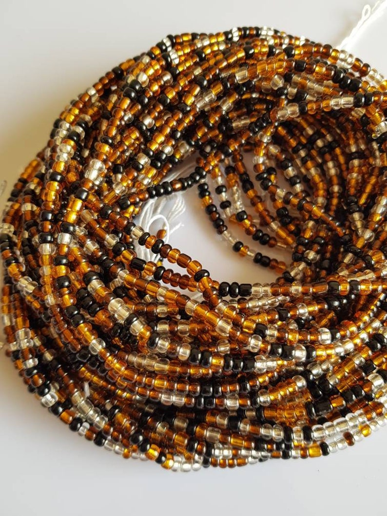 Colorful waist beads Gold waist beads. Tie on waist beads African tie on waist beads Tummy beads