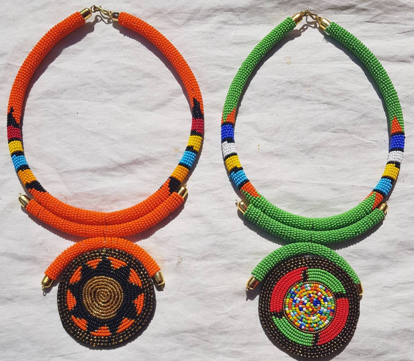 Wholesale African necklaces African beaded necklaces Etsy