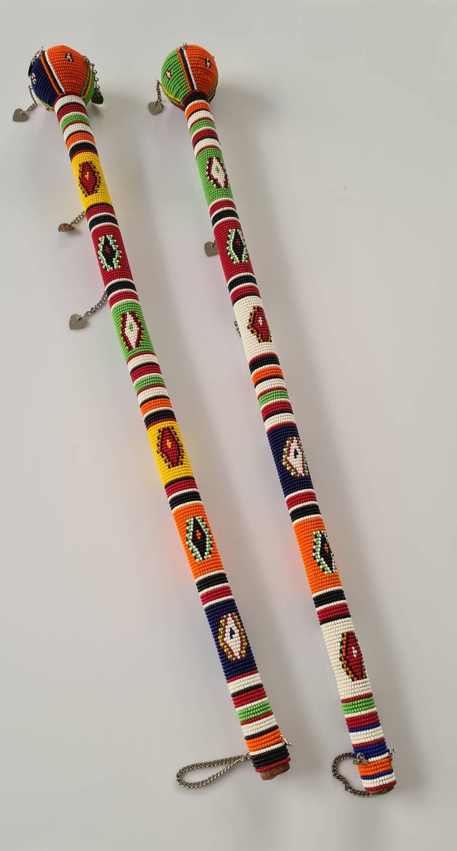 Maasai Walking Stick , Beaded Talking Stick , Maasai Rungu , Gift