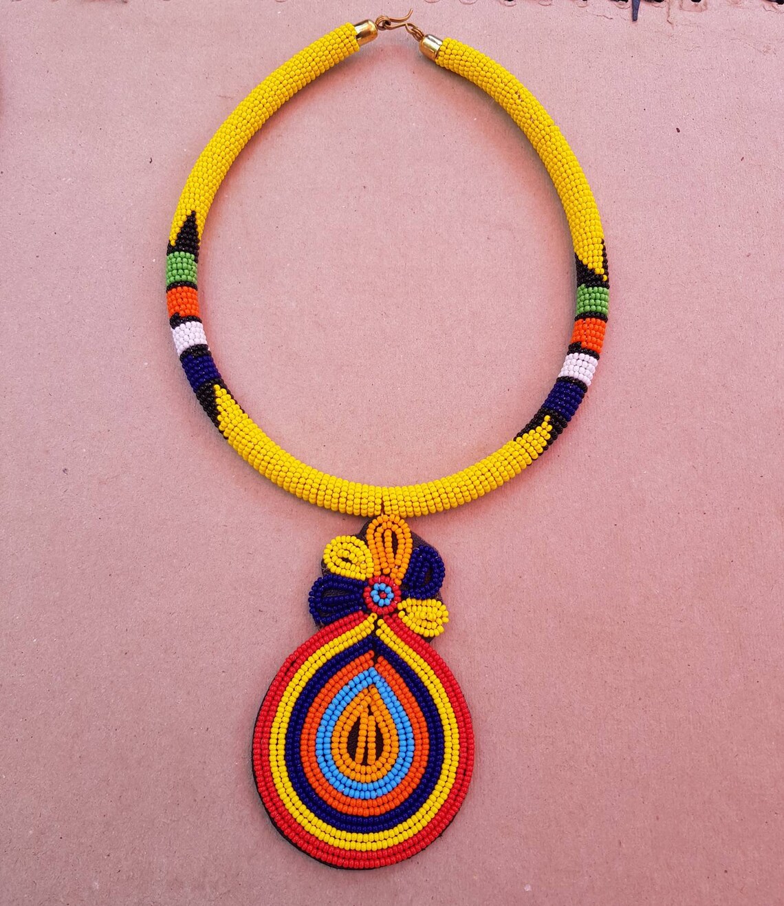 African Pendant Necklace African Necklace for Women Afican Etsy