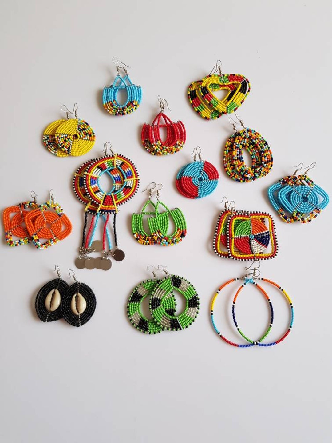 Maasai Earrings Wholesale African Earrings Wholesale African Etsy