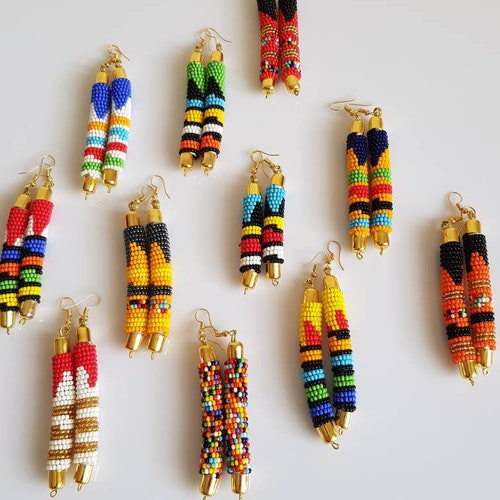 Maasai Earrings for Women Wholesale African Earrings Masai - Etsy