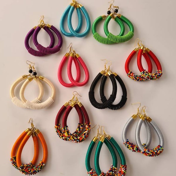 11 Maasai earrings wholesale, African earrings wholesale, African maasai earring set, African jewelry, Earrings for women, 11 pcs earrings,