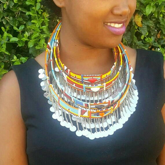 African Beaded Shawl Necklaces – Red Lion Fashion Accessories