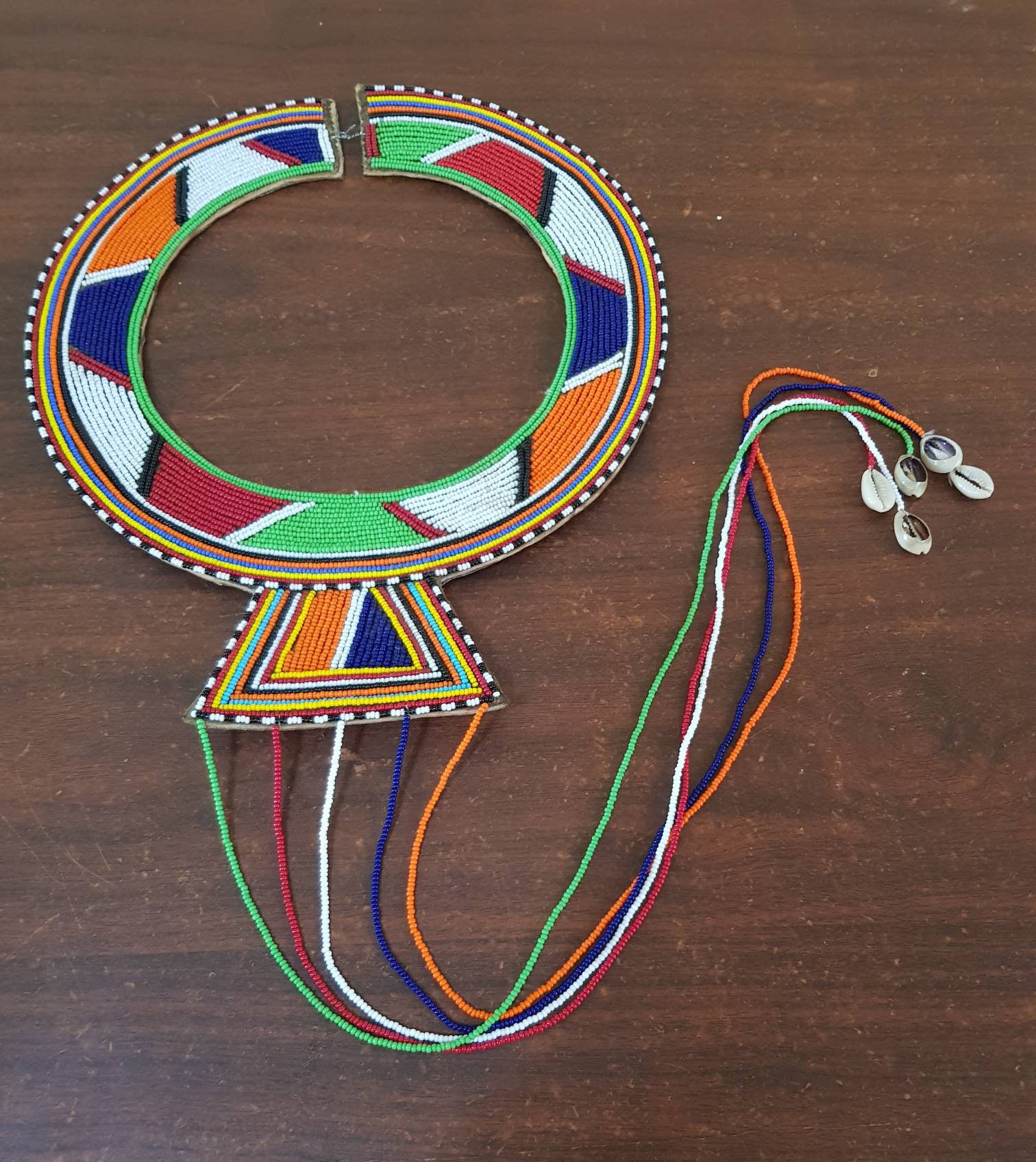 Maasai collar necklace Maasai tribe necklace Kenyan Etsy