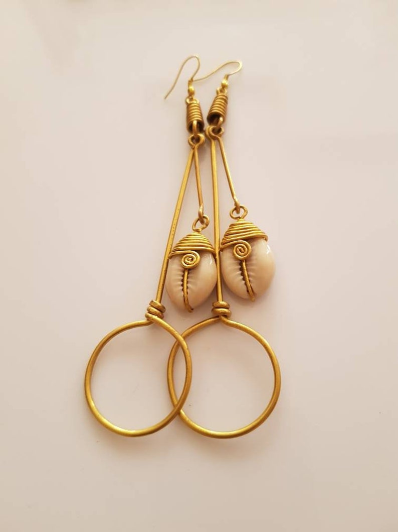 African Brass and Bone Earrings 10 Pairs. Etsy