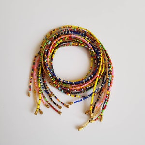 Wholesale African waist beads, Tummy beads, Colorful waist beads.