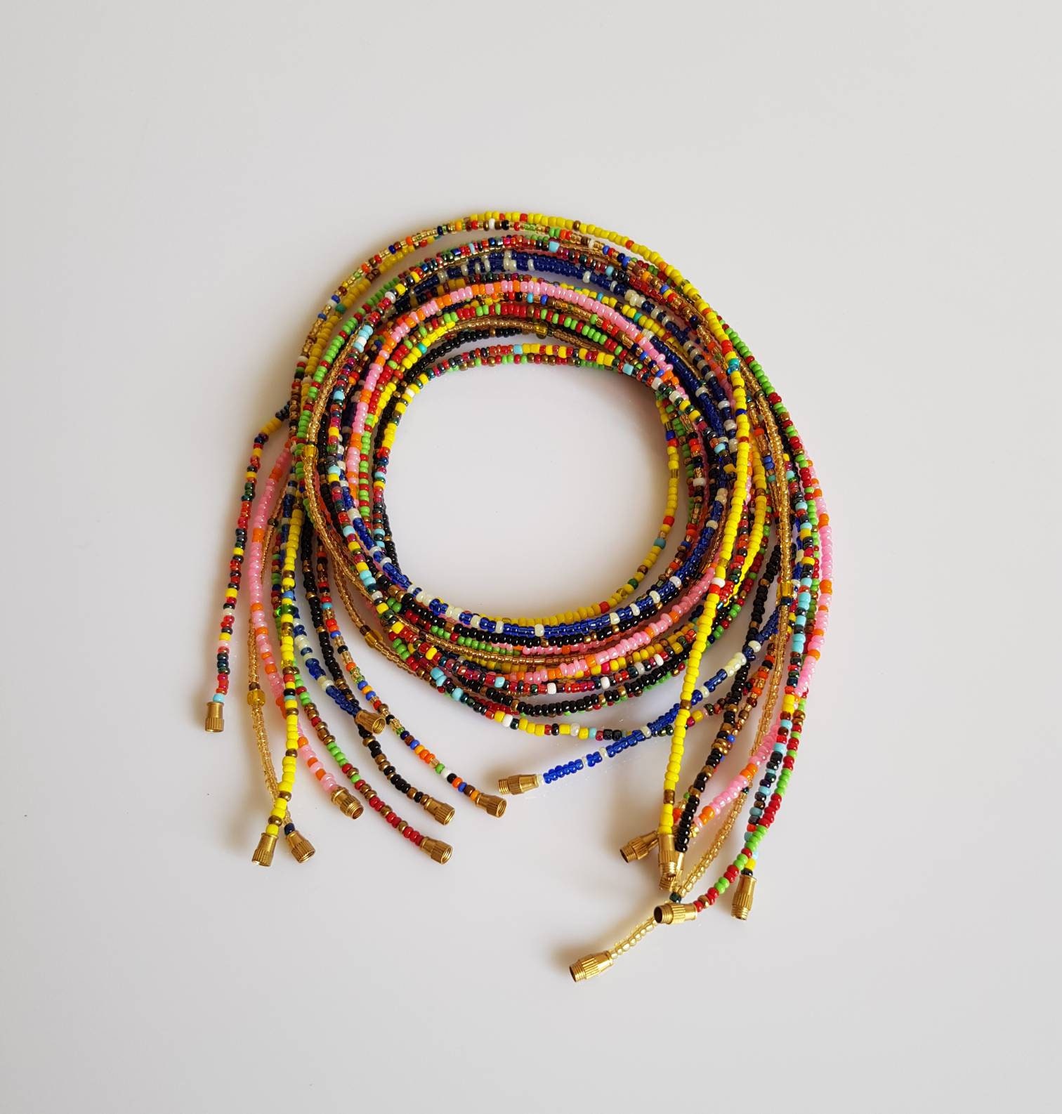 Wholesale African Waist Beads Tummy Beads Colorful Waist Etsy UK