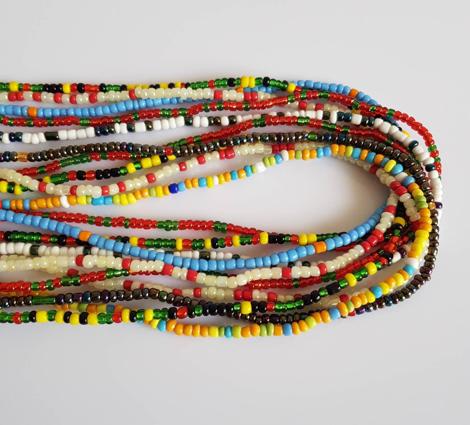 Cotton Thread Waist Beads Adjustable Waist Beads No Clasp Etsy