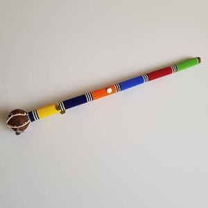 Maasai walking stick , Beaded talking stick , Maasai rungu , Gift for men.