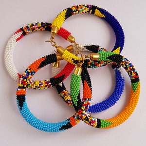 beaded bracelets, handmade beaded bracelets, African beaded bracelets, beaded bangles,