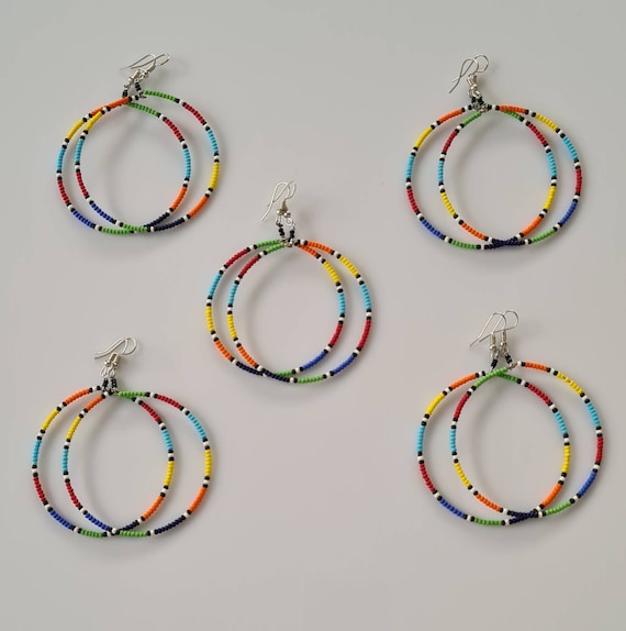 Large colorful best sale earrings